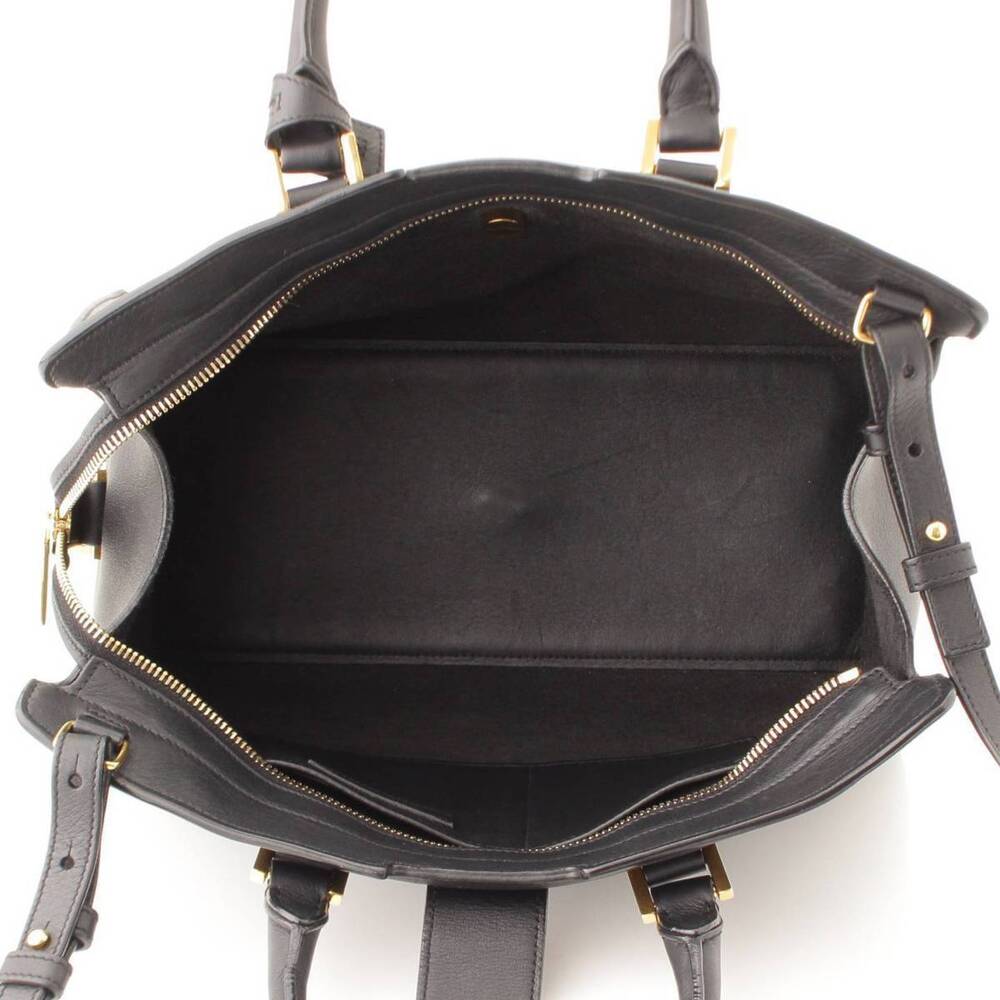 Saint Laurent Cabas Shoulder Bag Calfskin Black - Picture 6 of 9